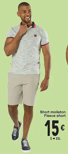 Cora Short molleton Fleece short aanbieding