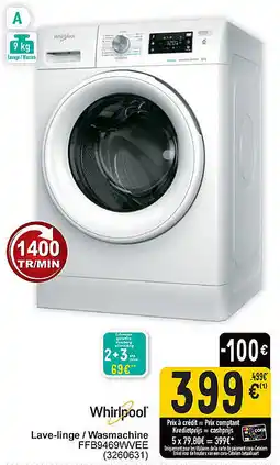 Cora Whirlpool Lave-linge / Wasmachine aanbieding