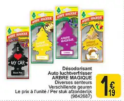Cora Désodorisant Auto luchtverfrisser Arbre Magique aanbieding