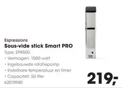 Hanos Espressions Sous-vide stick Smart Pro aanbieding
