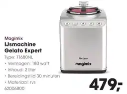 Hanos Magimix IJsmachine Gelato Expert aanbieding