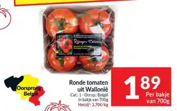 Intermarché Ronde tomaten uit Wallonië aanbieding