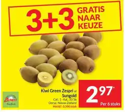 Intermarché Kiwi Green Zespri of Sungold aanbieding