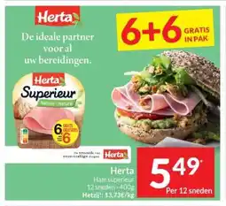 Intermarché Herta Ham Superieur aanbieding