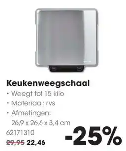 Hanos Keukenweegschaal aanbieding