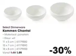 Hanos Select Dinnerware Kommen Chantal aanbieding
