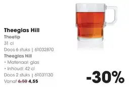 Hanos Theeglas Hill aanbieding
