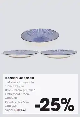 Hanos Borden Deepsea aanbieding