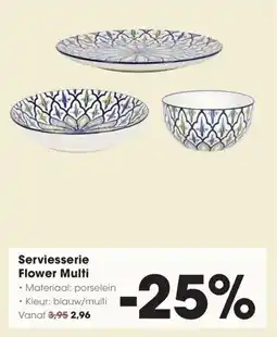 Hanos Serviesserie Flower Multi aanbieding