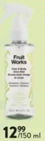 Di Fruit Works Face & Body Glow Mist aanbieding