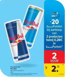 Carrefour Energiedrank Red Bull aanbieding