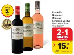 Carrefour Frankrijk Bordeaux Château Le Grand Verdus aanbieding