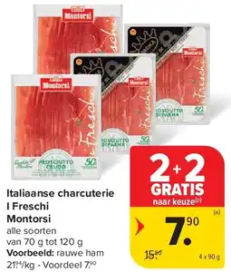 Carrefour Italiaanse charcuterie I Freschi Montorsi aanbieding