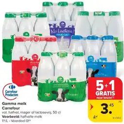 Carrefour Gamma melk Carrefour aanbieding