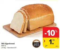 Carrefour Wit tijgerbrood aanbieding