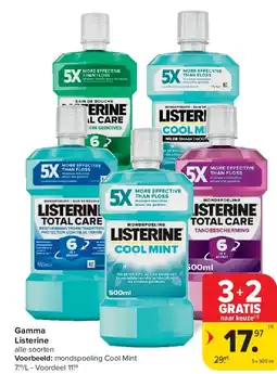 Carrefour Gamma Listerine aanbieding