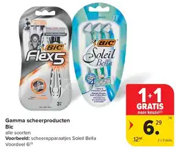Carrefour Gamma scheerproducten Bic aanbieding