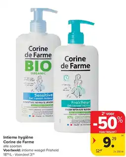 Carrefour Intieme hygiëne Corine de Farme aanbieding