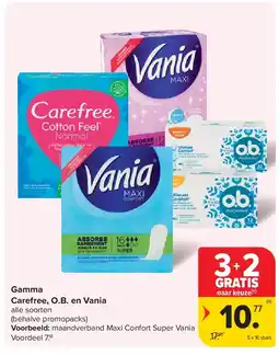 Carrefour Gamma Carefree, O.B. en Vania aanbieding