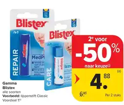 Carrefour Gamma Blistex aanbieding