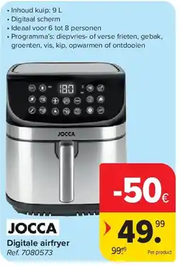 Carrefour Digitale airfryer aanbieding