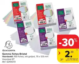 Carrefour Gamma fi ches Bristol aanbieding