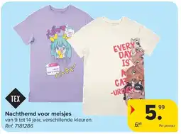 Carrefour Nachthemd voor meisjes aanbieding