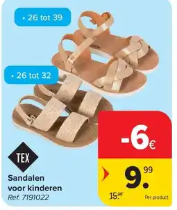 Carrefour Sandalen voor kinderen aanbieding