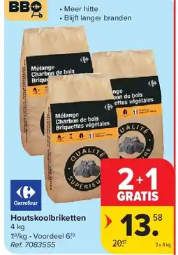 Carrefour Houtskoolbriketten aanbieding