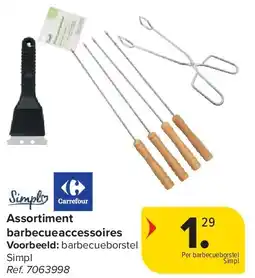Carrefour Assortiment barbecueaccessoires aanbieding