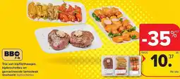 Carrefour Market Trio van kipfilethaasjes, kipbrochettes en gemarineerde lamssteak aanbieding