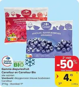 Carrefour Market Gamma Diepvriesfruit Carrefour Carrefour Producten Bio aanbieding