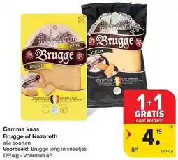 Carrefour Market Gamma Kaas Brugge of Nazareth aanbieding