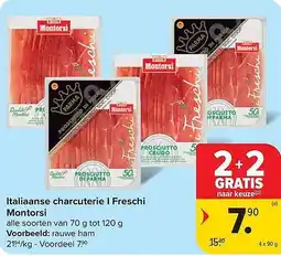 Carrefour Market Italiaanse Charcuterie I Freschi Montorsi aanbieding