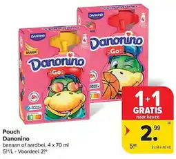 Carrefour Market Pouch Danonino aanbieding