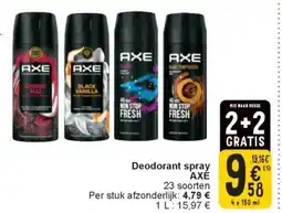 Cora Deodorant spray AXE aanbieding