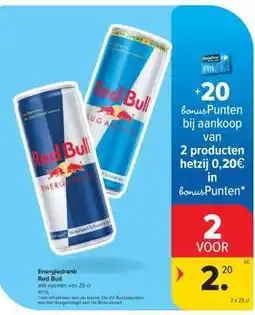 Carrefour Red Bull aanbieding