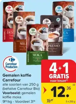 Carrefour Market Gemalen koffie Carrefour aanbieding
