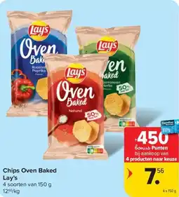 Carrefour Market Lay's chips oven baked aanbieding