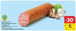 Carrefour Gaumais-worst Kwaliteitsketen Carrefour en fi nger fuet aanbieding