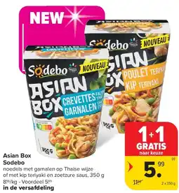 Carrefour Asian Box Sodebo aanbieding