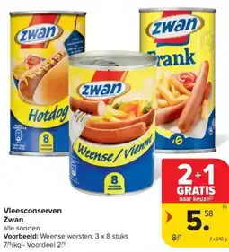 Carrefour Market Zwan vleesconserven aanbieding