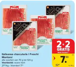 Carrefour Italiaanse charcuterie I Freschi Montorsi aanbieding