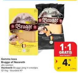Carrefour Gamma kaas Brugge of Nazareth aanbieding