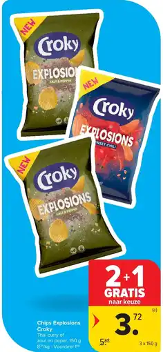 Carrefour Chips Explosions Croky aanbieding
