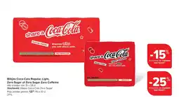 Carrefour Blikjes Coca-Cola Regular, Light, Zero Sugar of Zero Sugar Zero Caffeine aanbieding