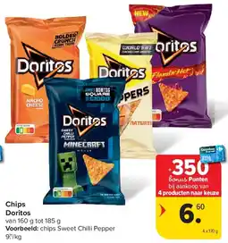 Carrefour Chips Doritos aanbieding