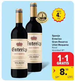 Carrefour Spanje Enterizo Gran Reserva Utiel-Requena aanbieding