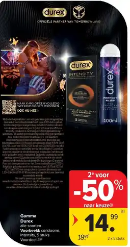 Carrefour Gamma Durex aanbieding