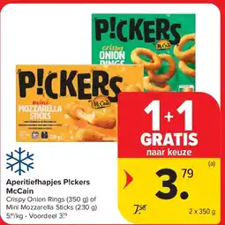 Carrefour Aperitiefhapjes P!ckers McCain aanbieding